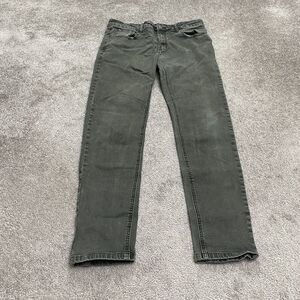 ZLZ Skinny Denim Jeans Mens 34x31 Dark Wash Mid Rise Stretch Casual 5 Pockets